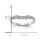 0.10ct. CZ Katı Gerçek 14K Beyaz Altın Nikah Yüzüğü
